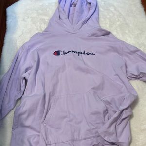 Lavender champion lite sweatshirt